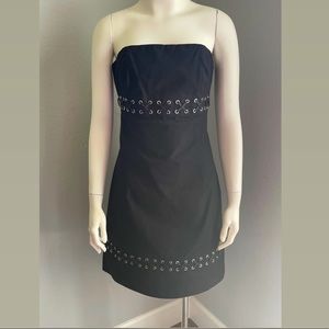 Michael Kors Black Strapless Mini Dress